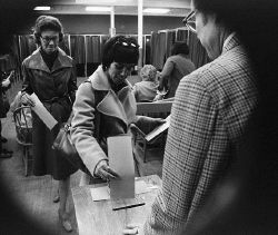 Typical voting (Corbis)